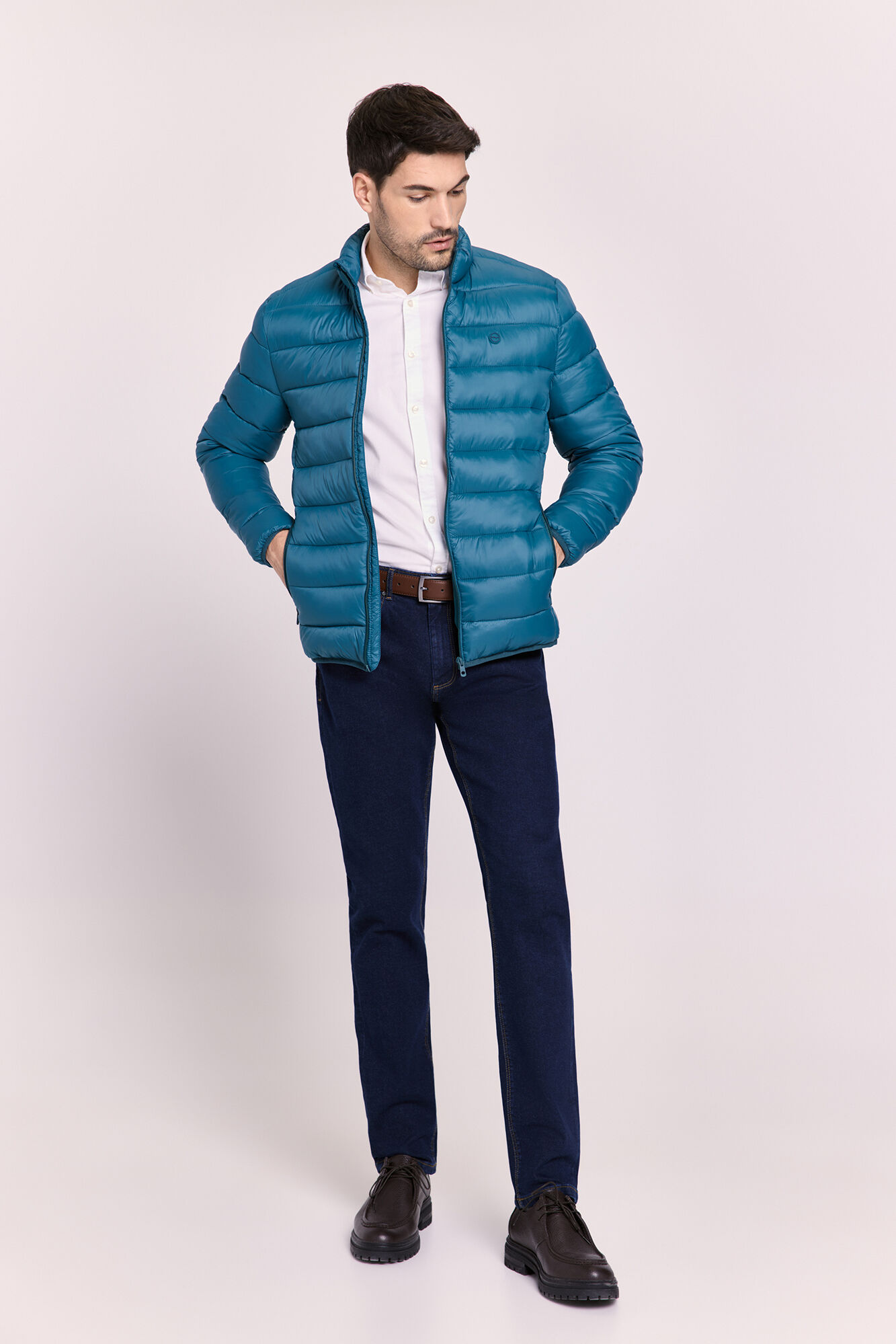 Milano Jersey b&aacute;sico cuello redondo ajustado