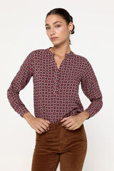 Fifty Outlet Blusa fluida Marrón