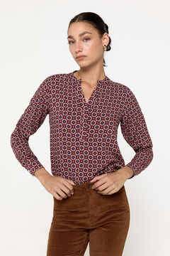 Fifty Outlet Blusa fluida Marrón