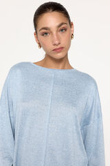 Fifty Outlet Playera manga francesa tacto suave Azul Claro