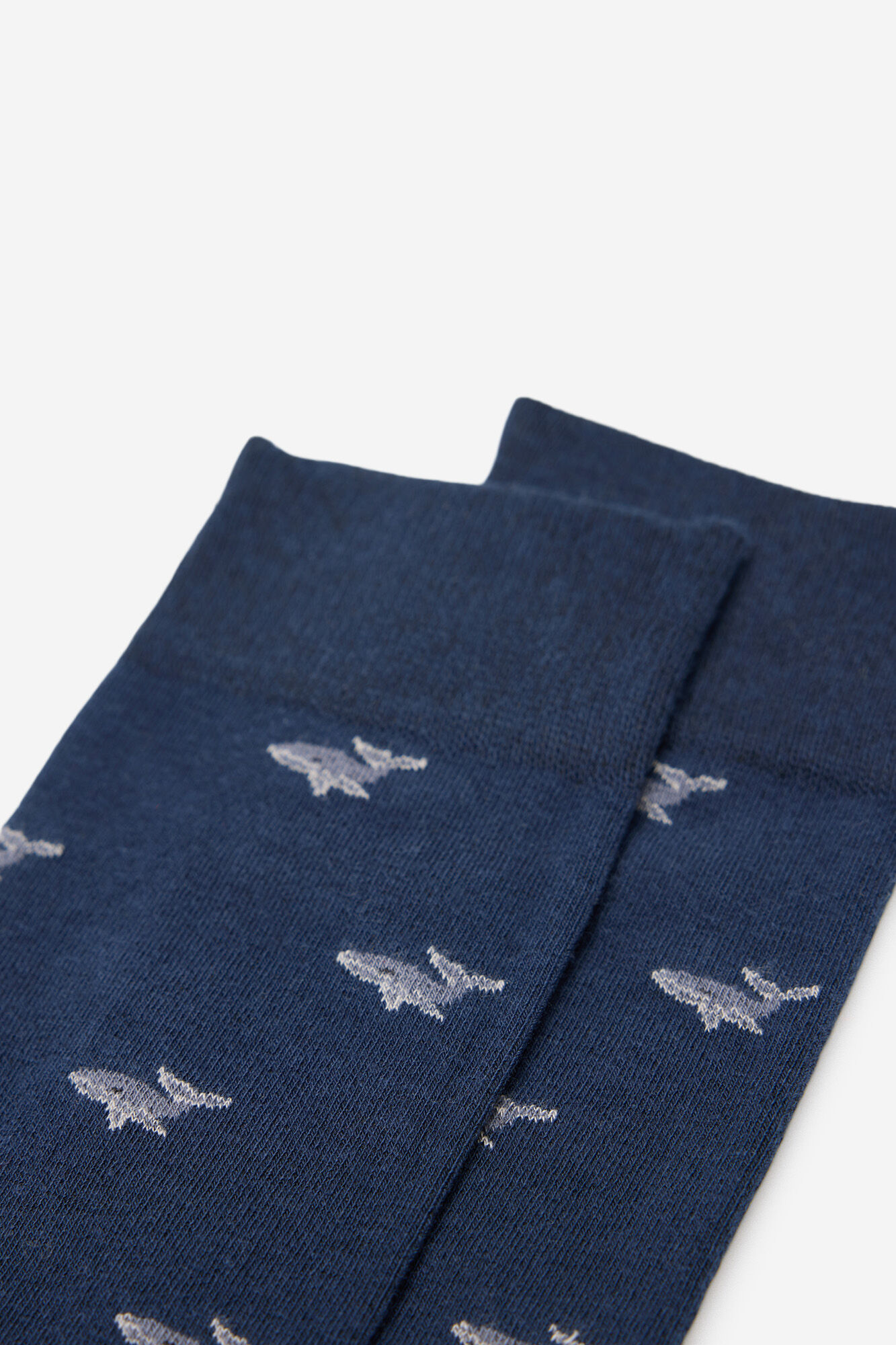 Milano Calcet&iacute;n Jacquard Azul Oscuro