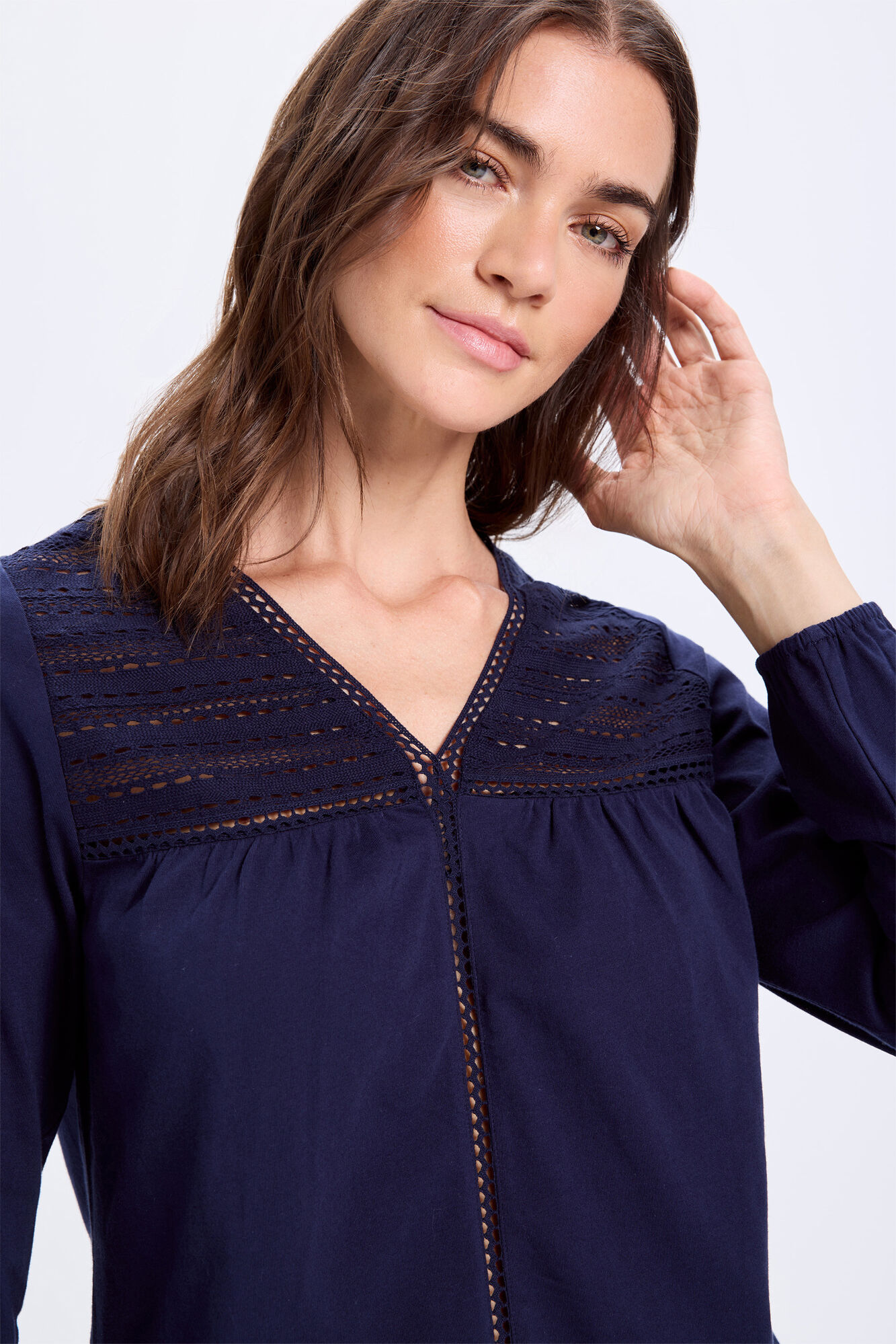 Milano playera combinada de manga larga