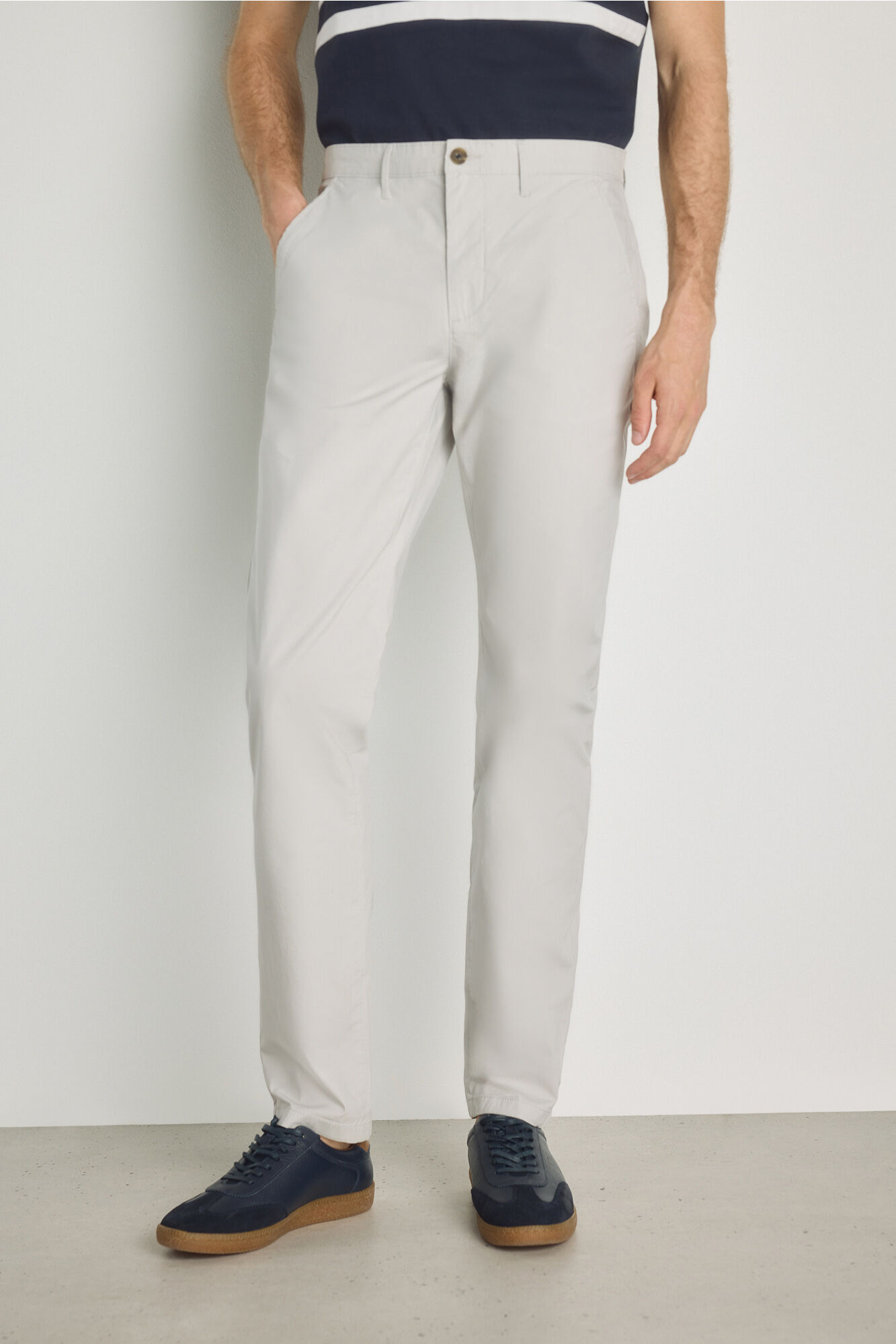 Milano Pantal&oacute;n chino slim Gris Claro