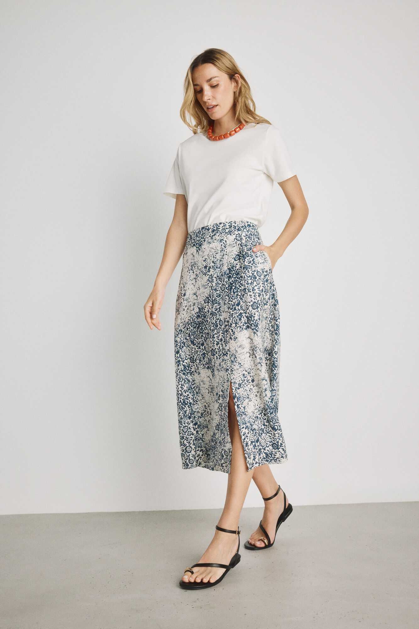 Milano Falda estampada