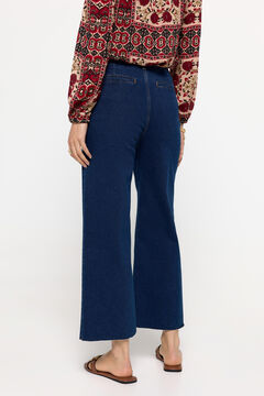 Fifty Outlet Denim Culotte Azul