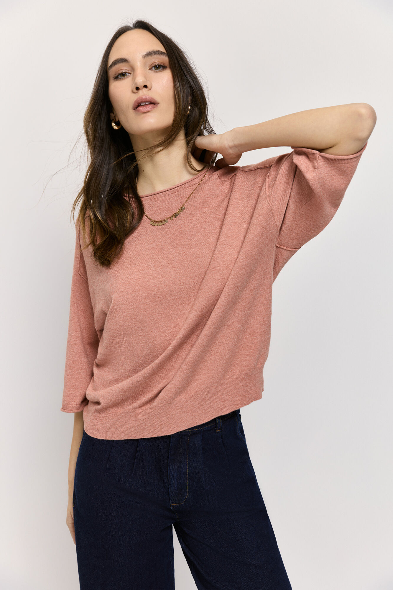 Milano Su&eacute;ter cuello redondo manga corta