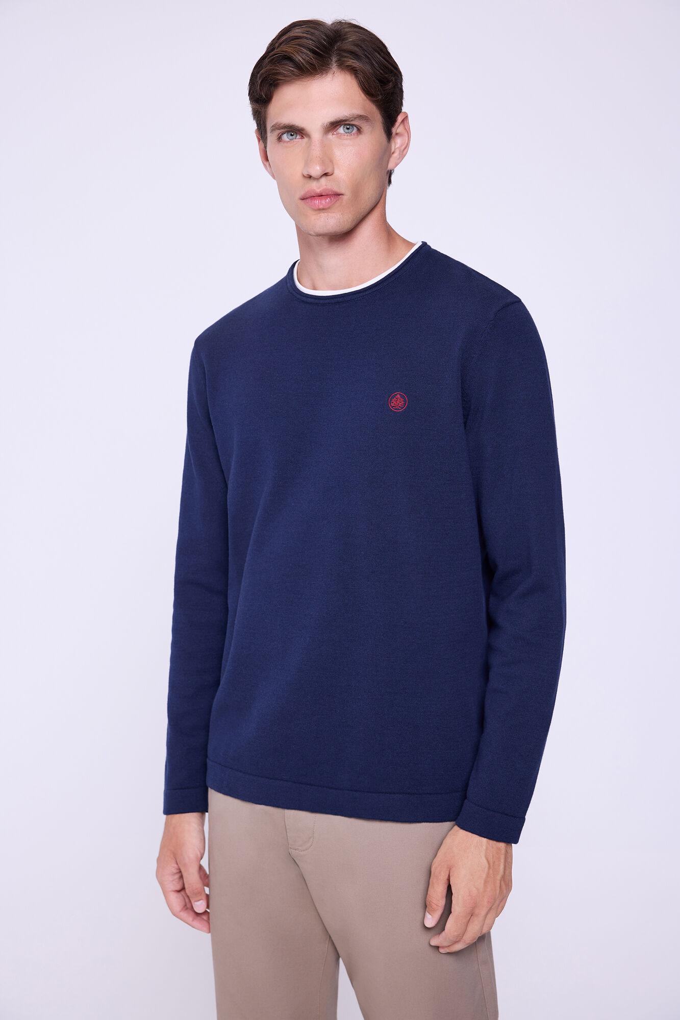 Springfield Jersey b&aacute;sico de cuello redondo 