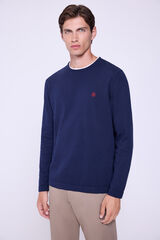 Springfield Jersey b&aacute;sico de cuello redondo  Navy