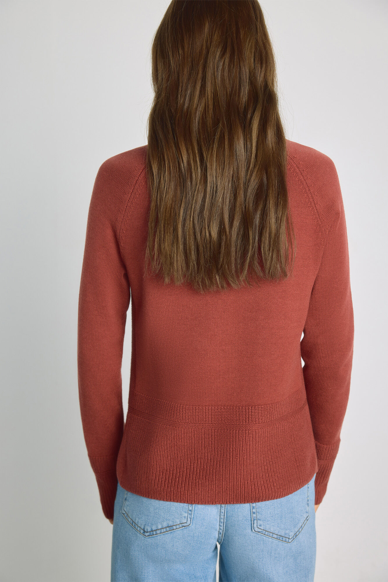Milano Su&eacute;ter cuello redondo Naranja