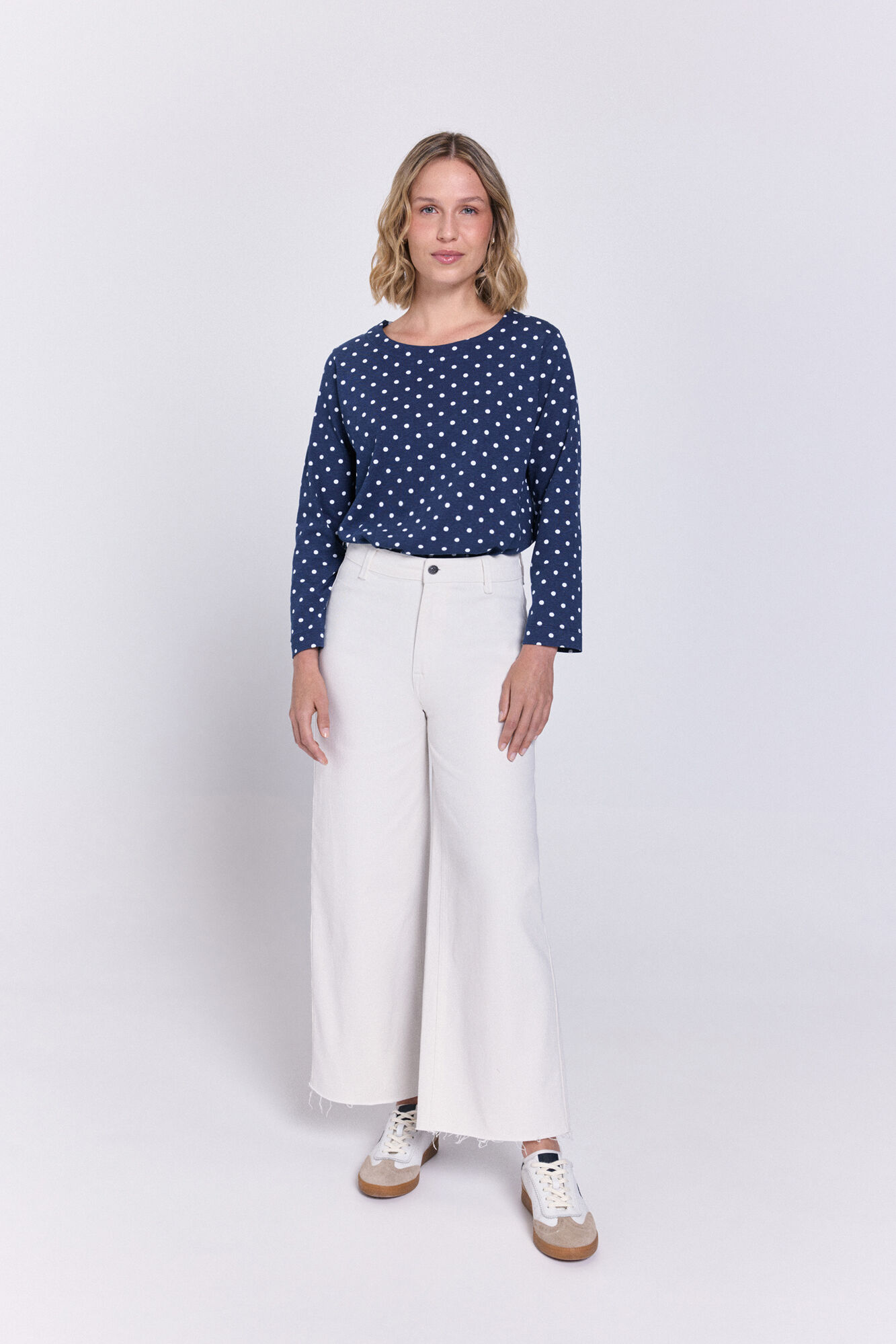 Milano Pantal&oacute;n culotte con pantal&oacute;n tiro Marfil