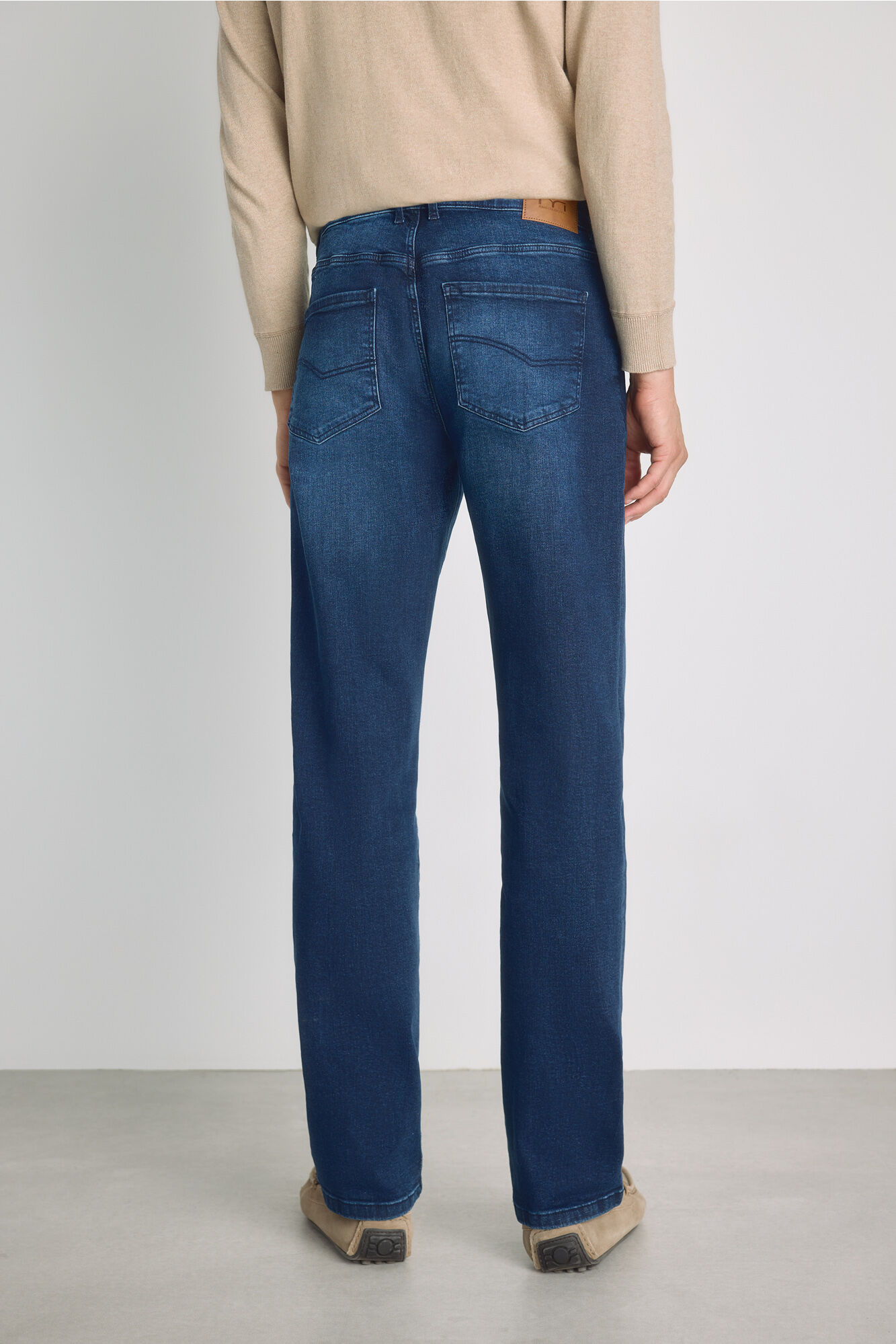 Milano Pantal&oacute;n de mezclilla de corte recto Azul Oscuro