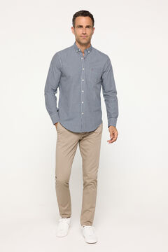 Fifty Outlet Camisa Popelín Cuadros Navy