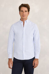 Milano Camisa deportiva a rayas Azul Claro