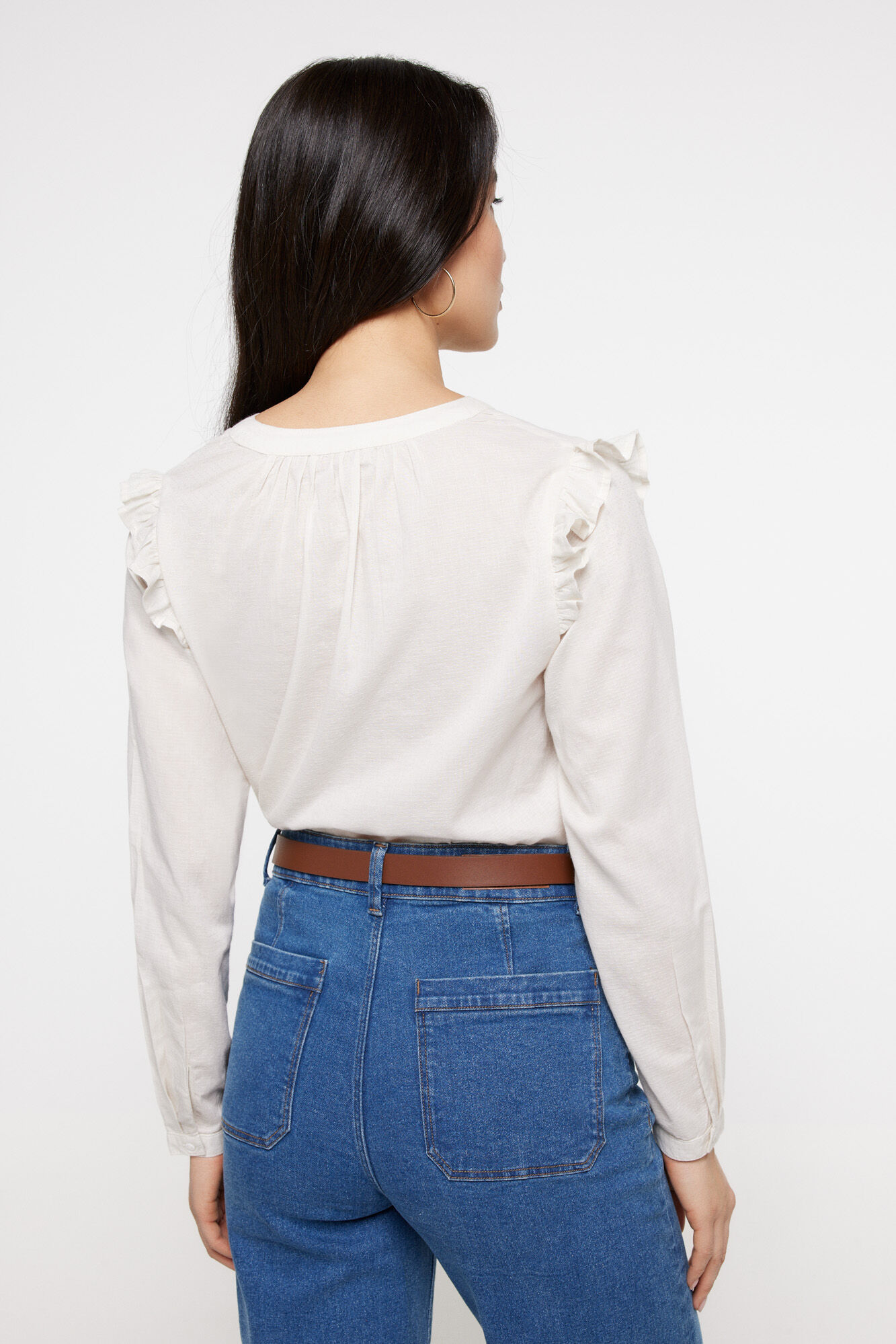 Milano Blusa Lisa Marfil