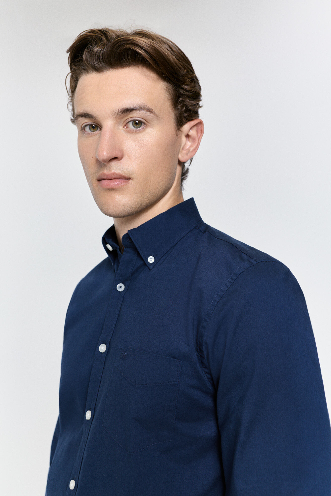 Milano Camisa Roma de corte relajado Navy