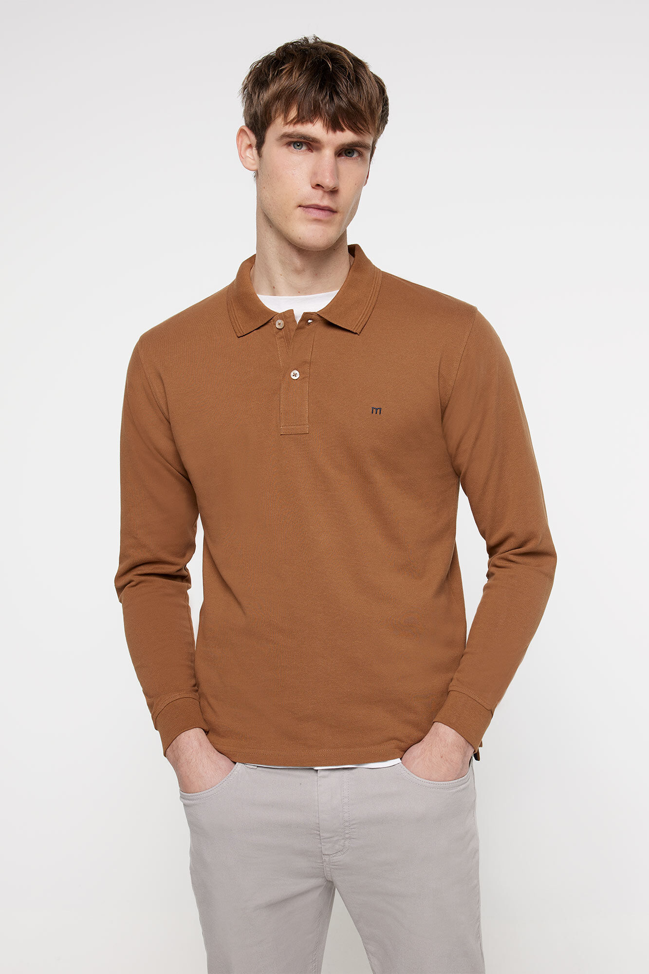 Polos hombre manga larga outlet clearance