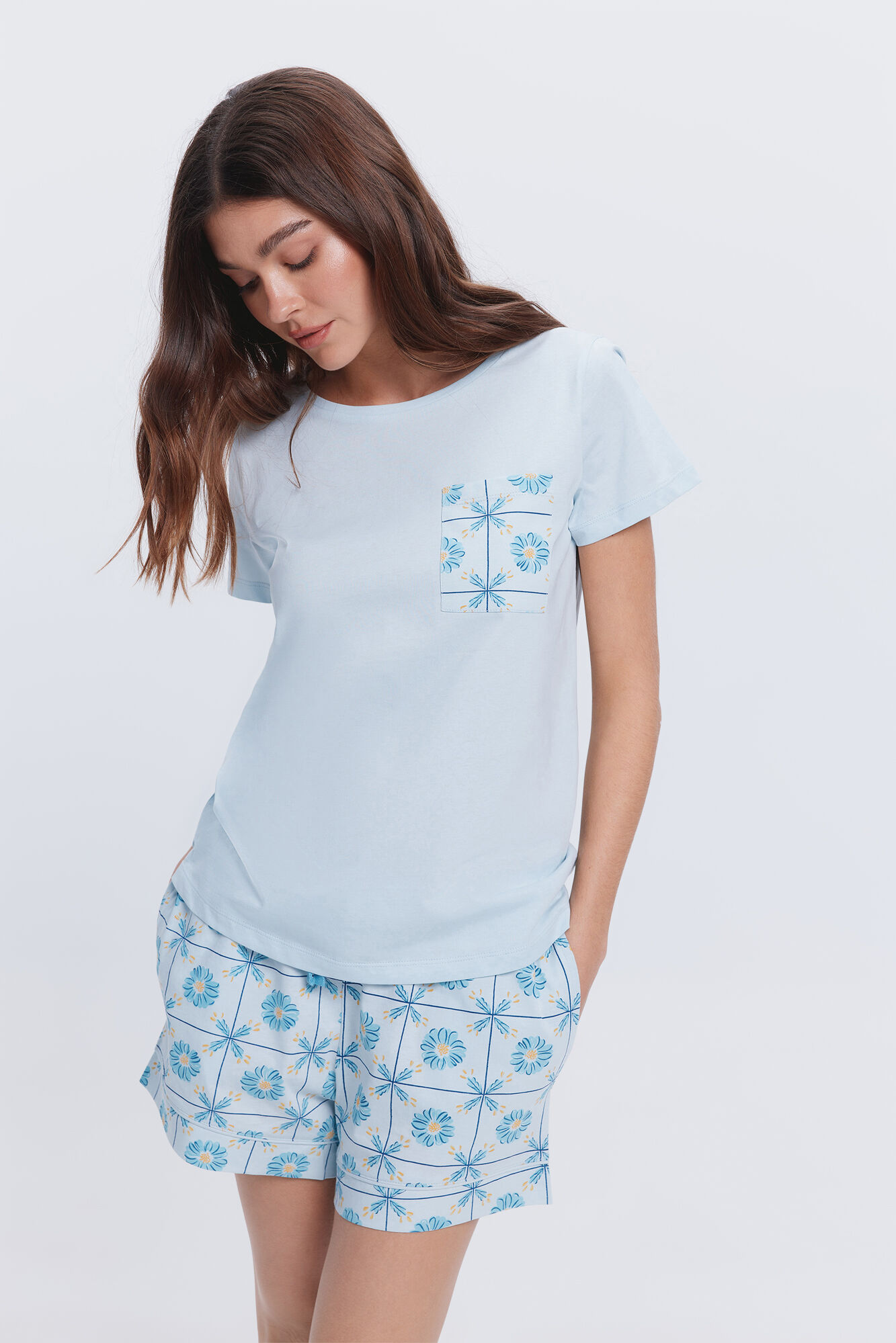 Milano Pijama corto estampado comporta