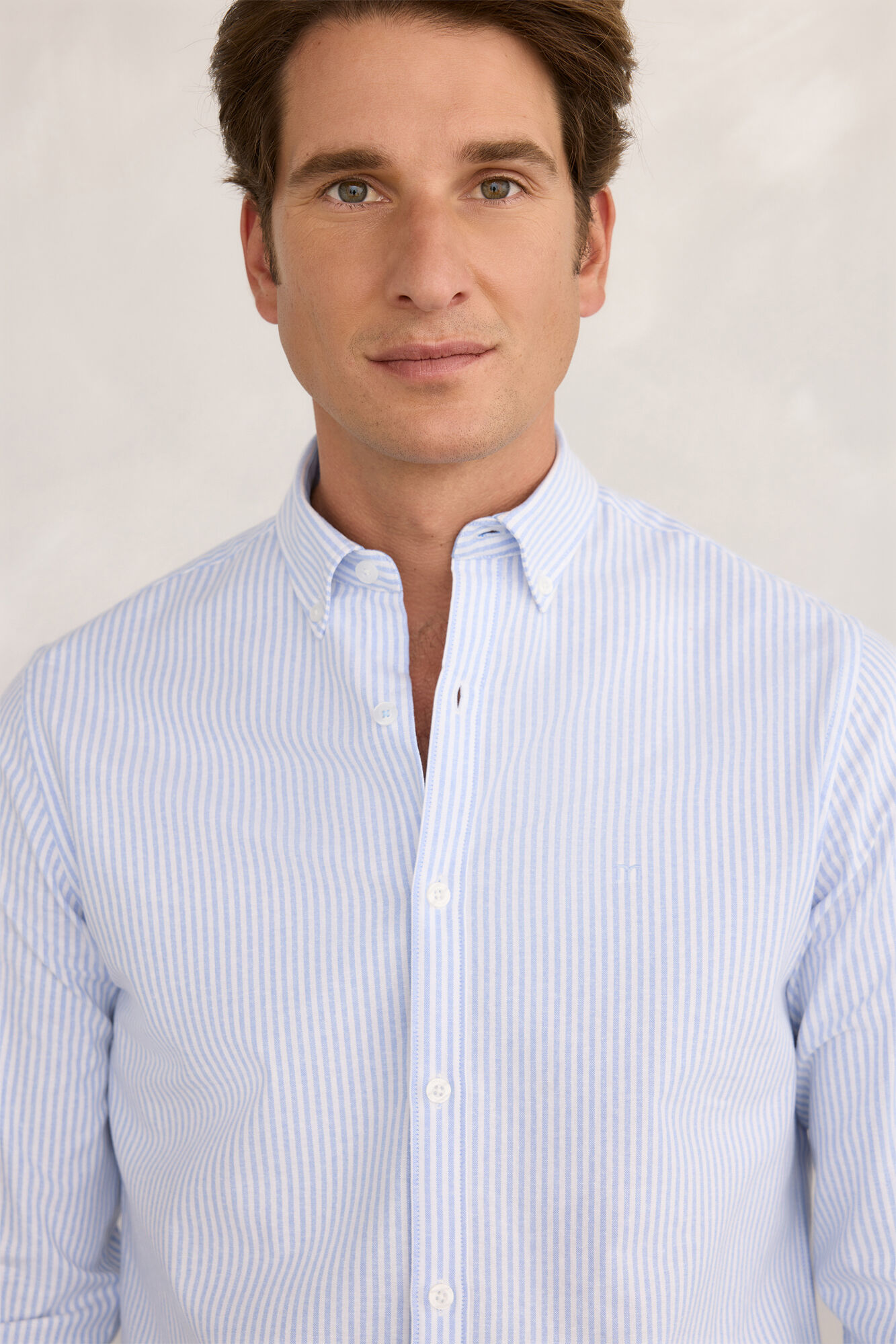 Milano Camisa deportiva a rayas  Azul Claro
