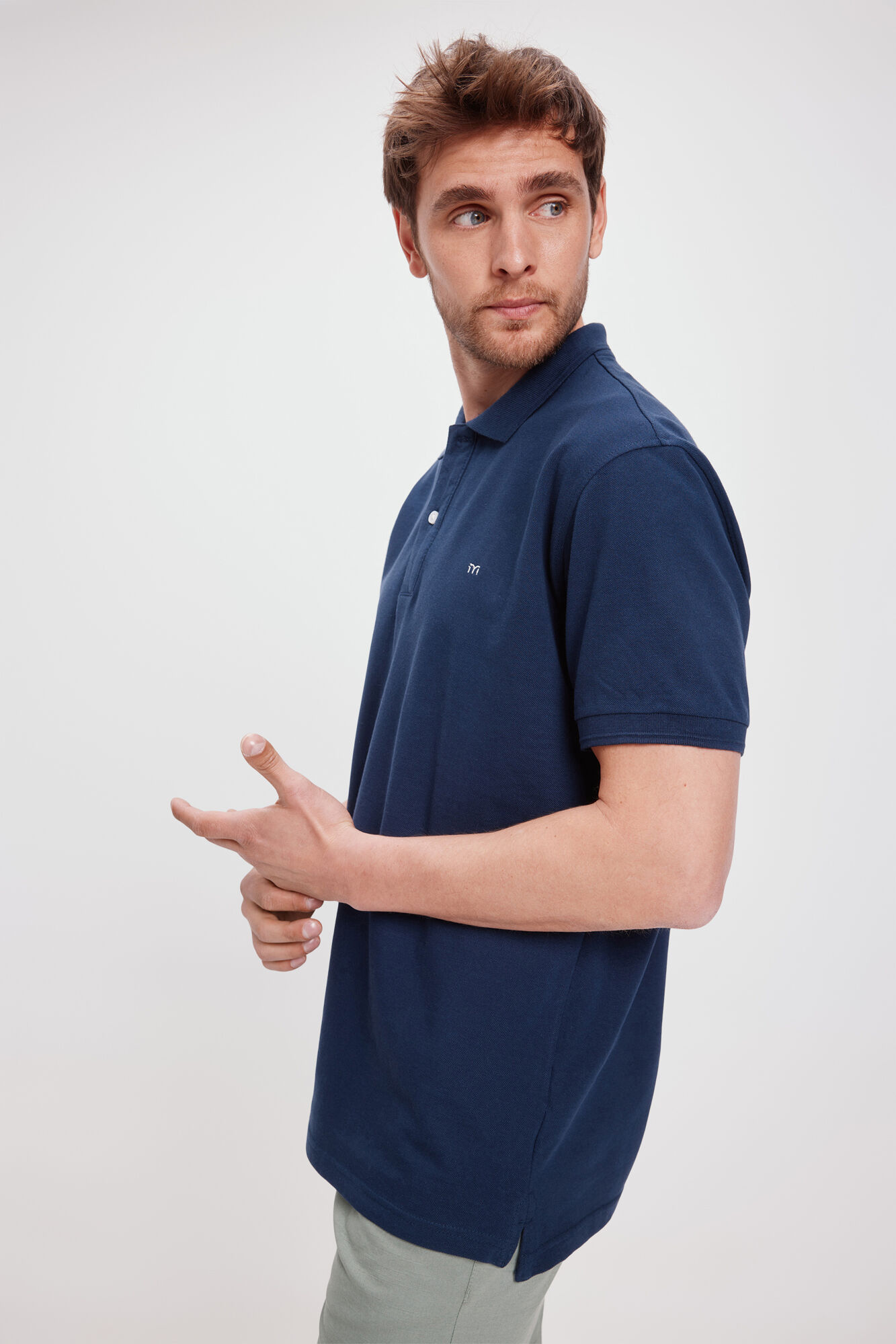 Milano Polo B&aacute;sico Piqu&eacute;&nbsp; Navy