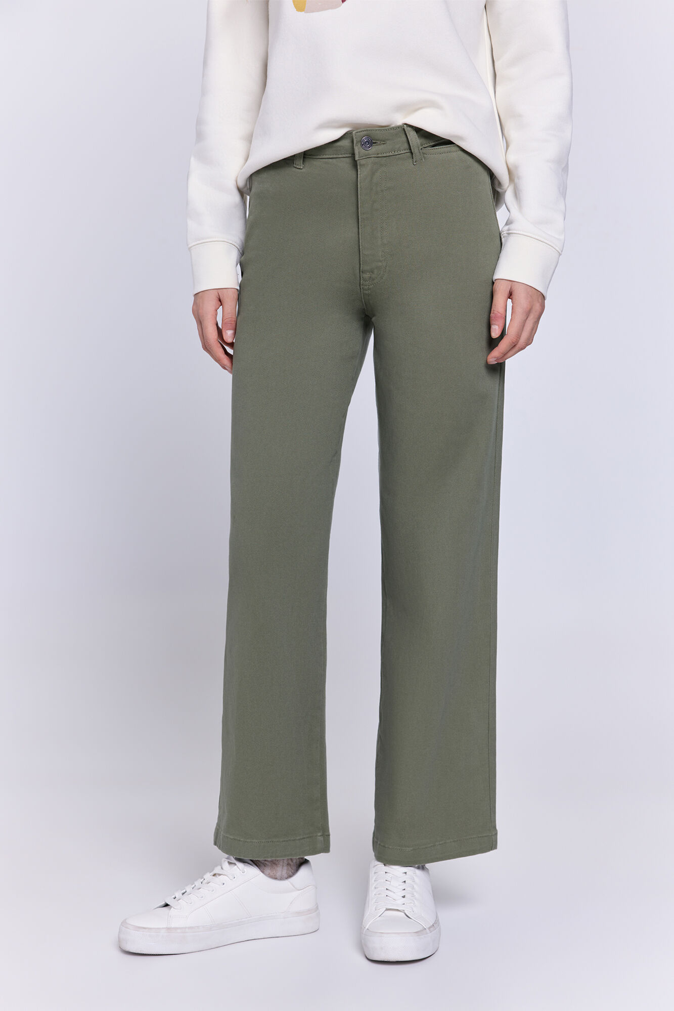 Milano Pantal&oacute;n sarga color pierna ancha