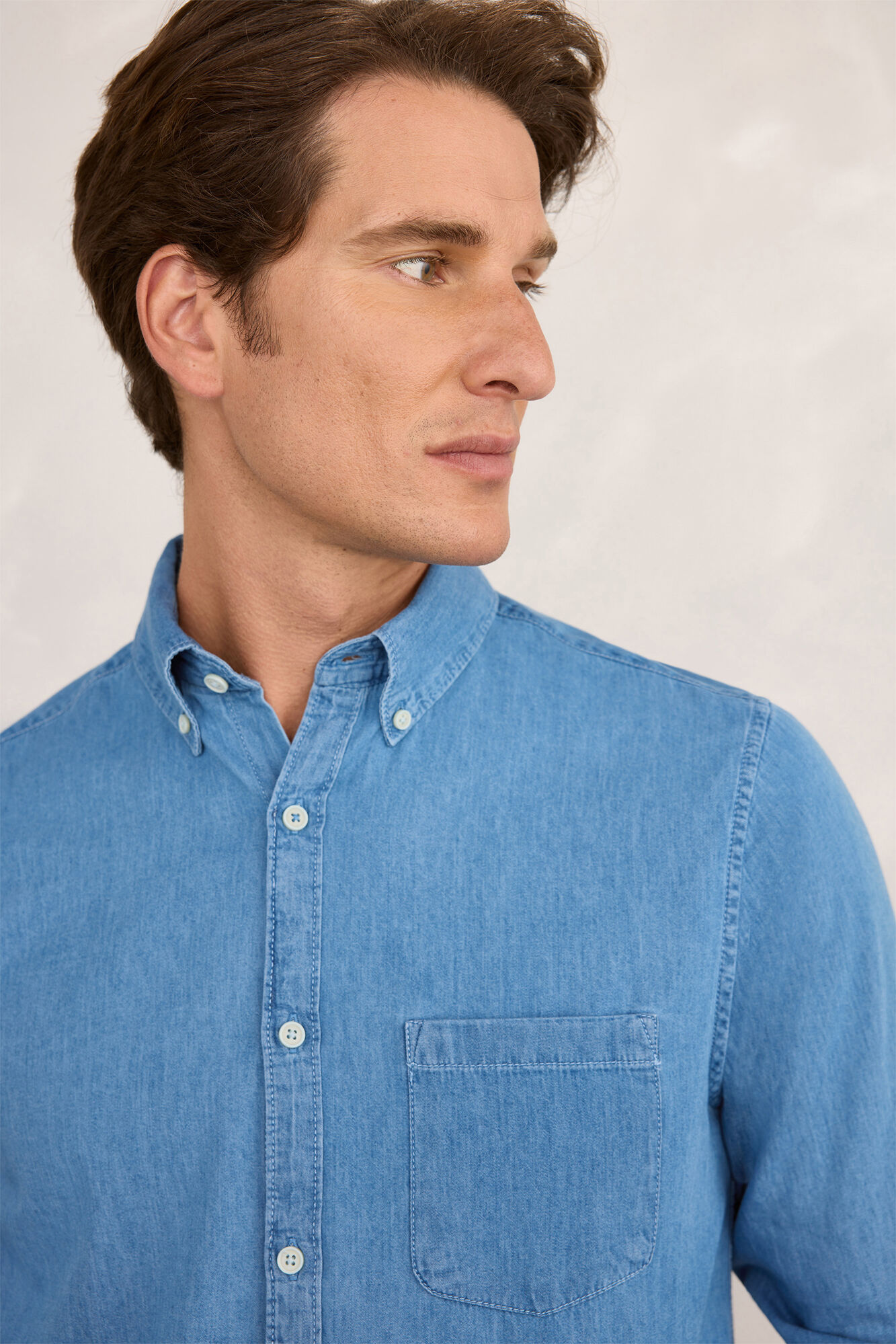 Milano Camisa deportiva denim Azul Claro