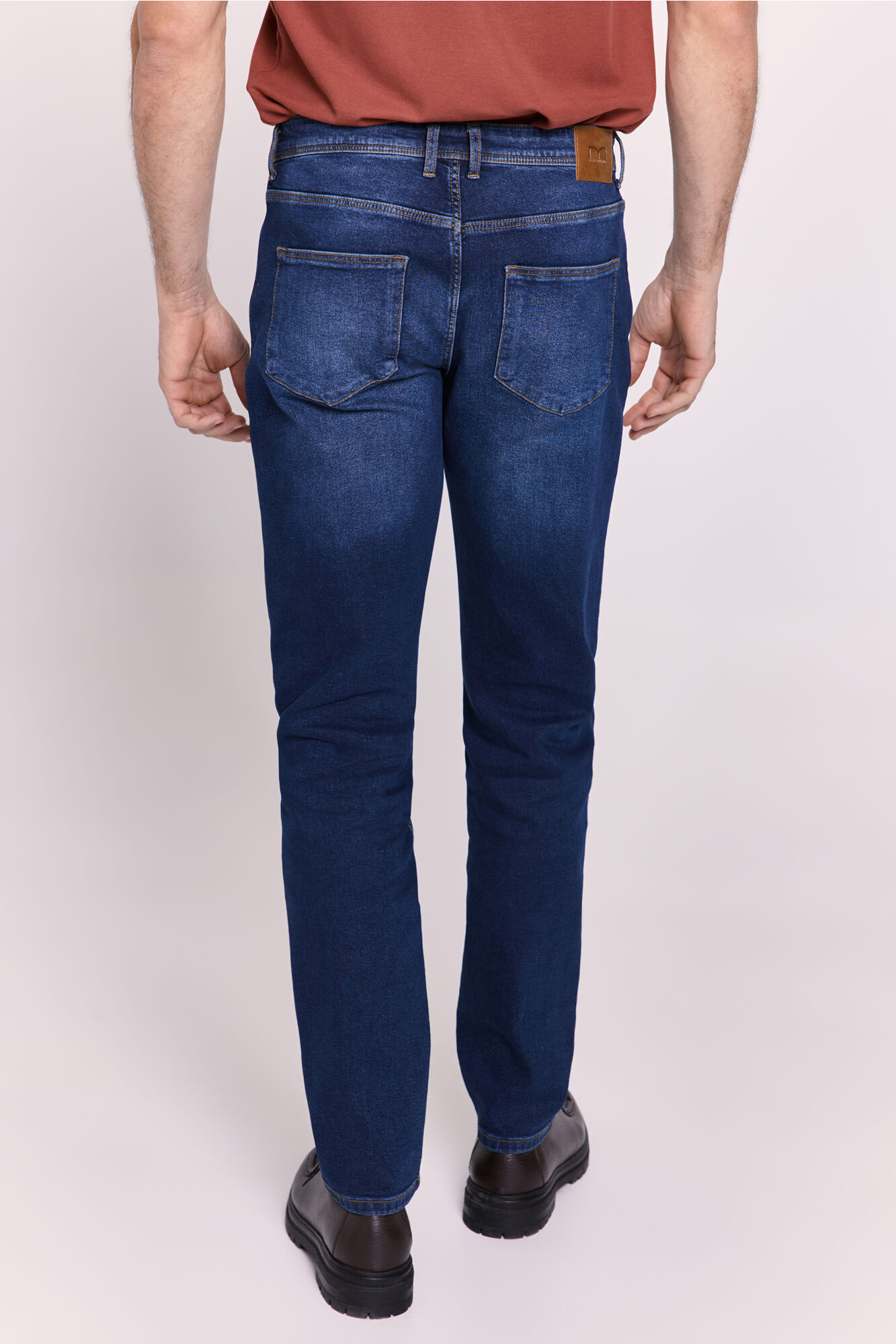Milano Pantal&oacute;n slim fit de mezclilla Azul
