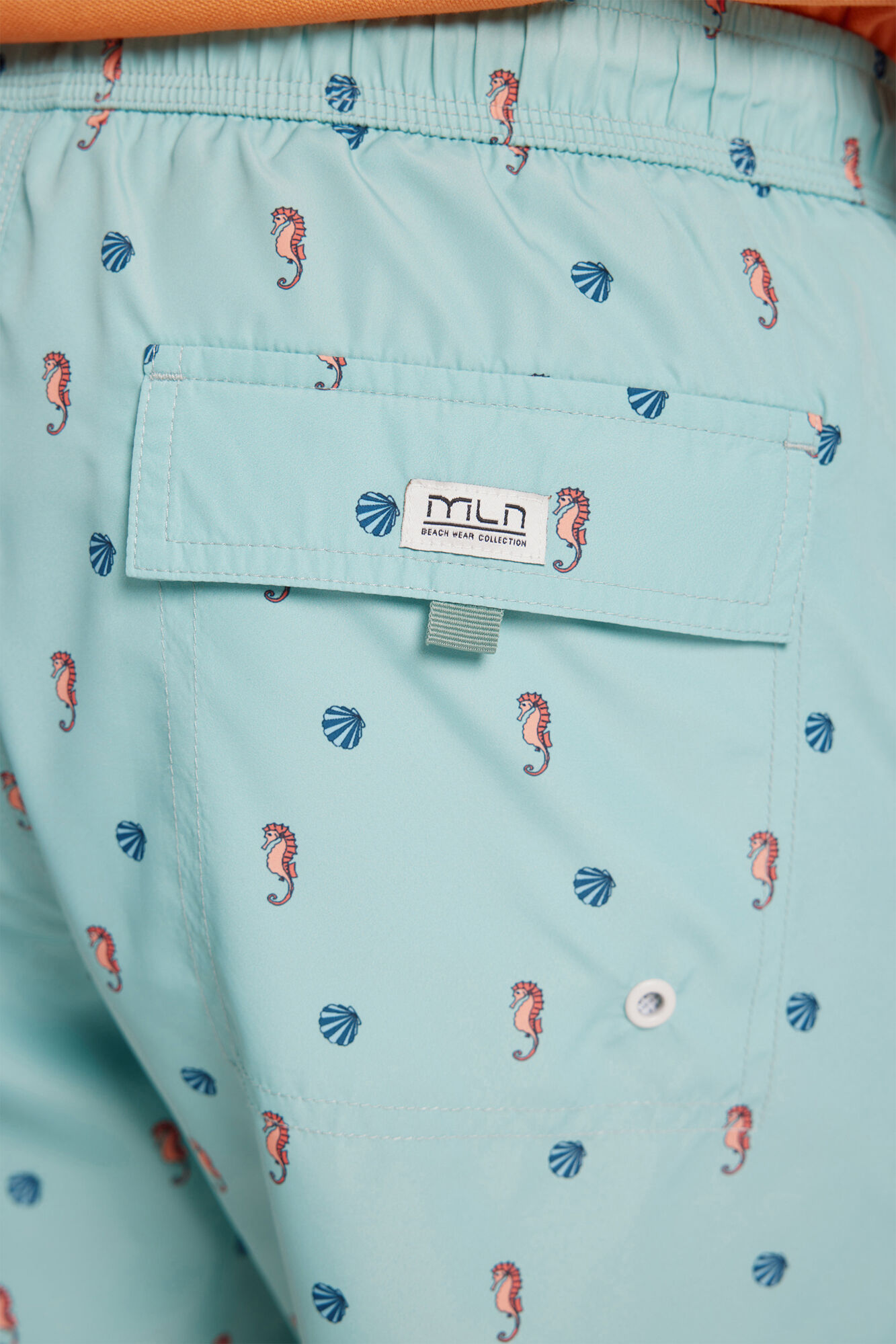 Milano Ba&ntilde;ador Estampado a Contraste Azul