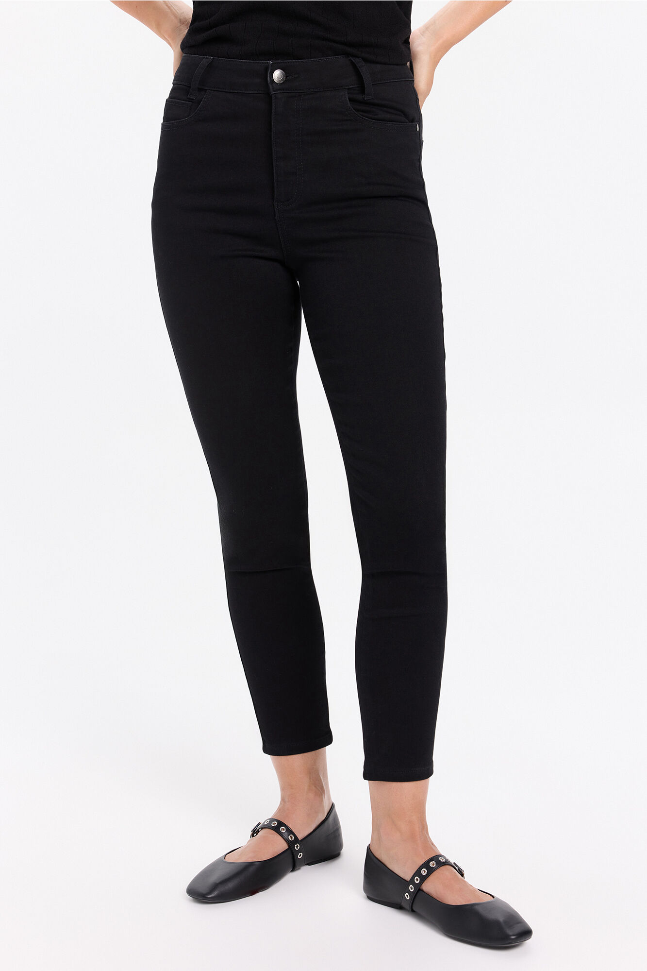 Milano Jeans ajustados de tiro medio