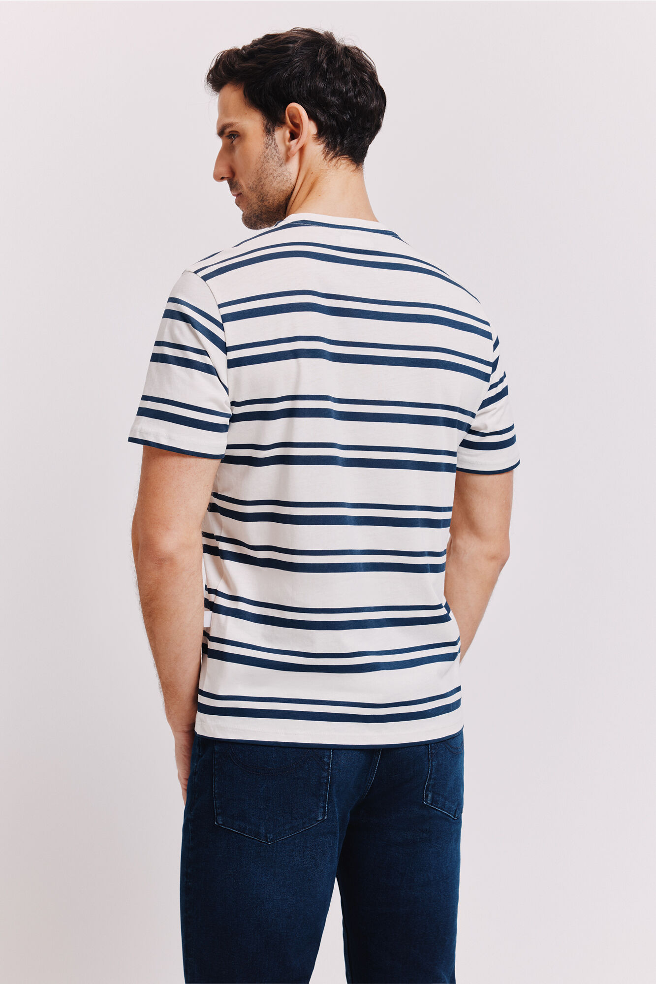 Milano Playera a rayas Navy