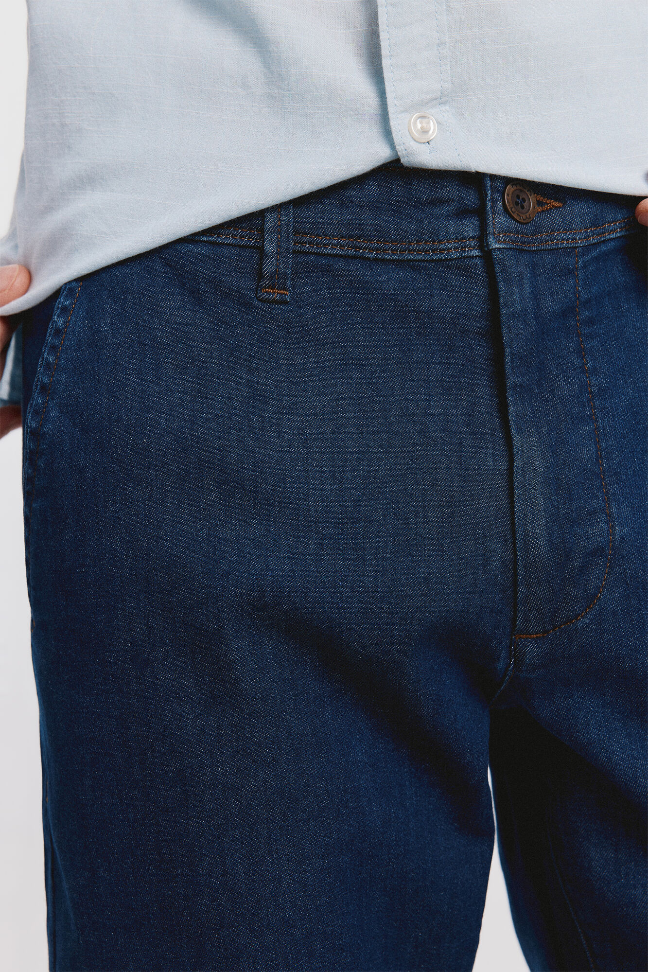 Milano Chino Denim Algod&oacute;n Navy