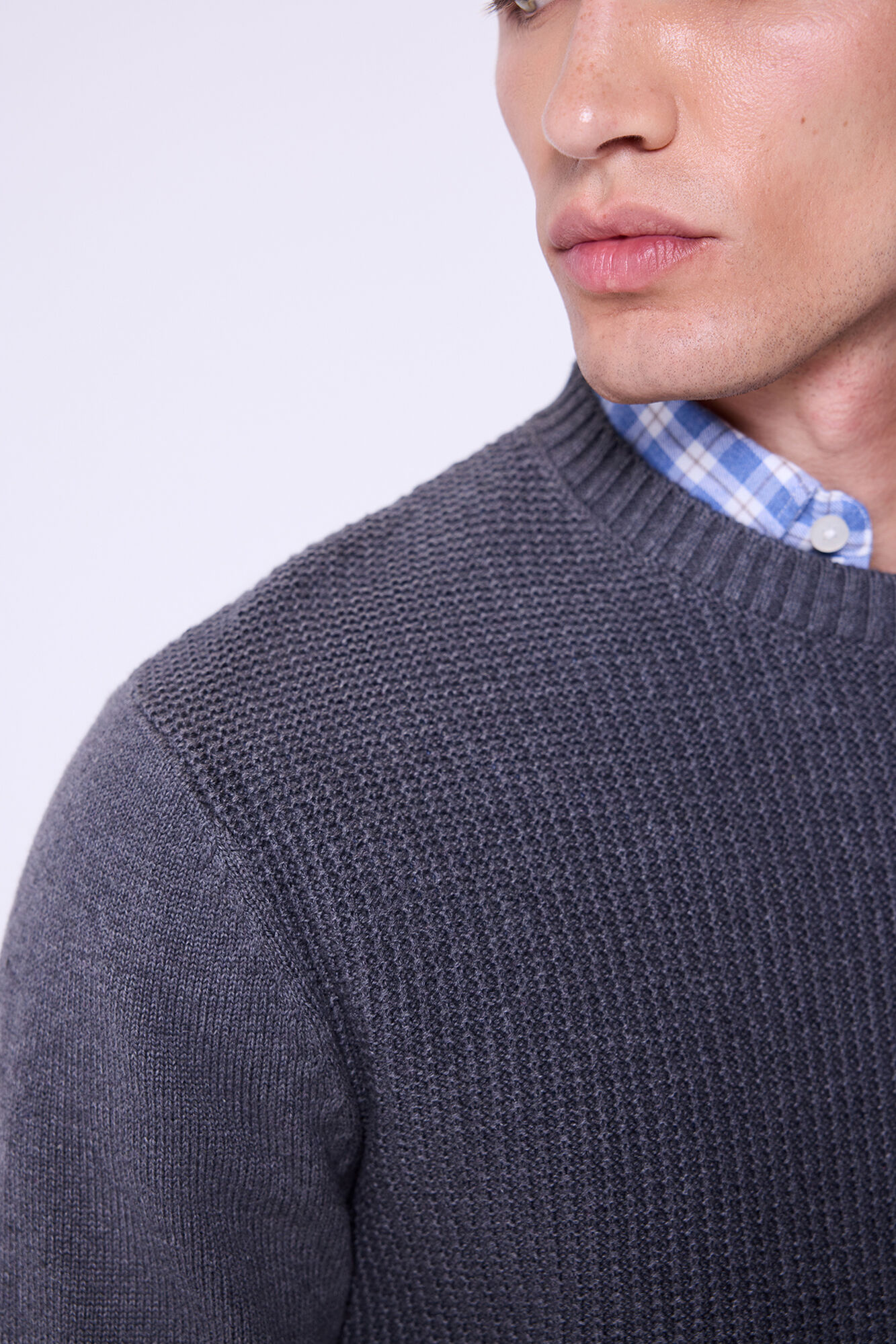 Milano Jersey b&aacute;sico de cuello redondo 