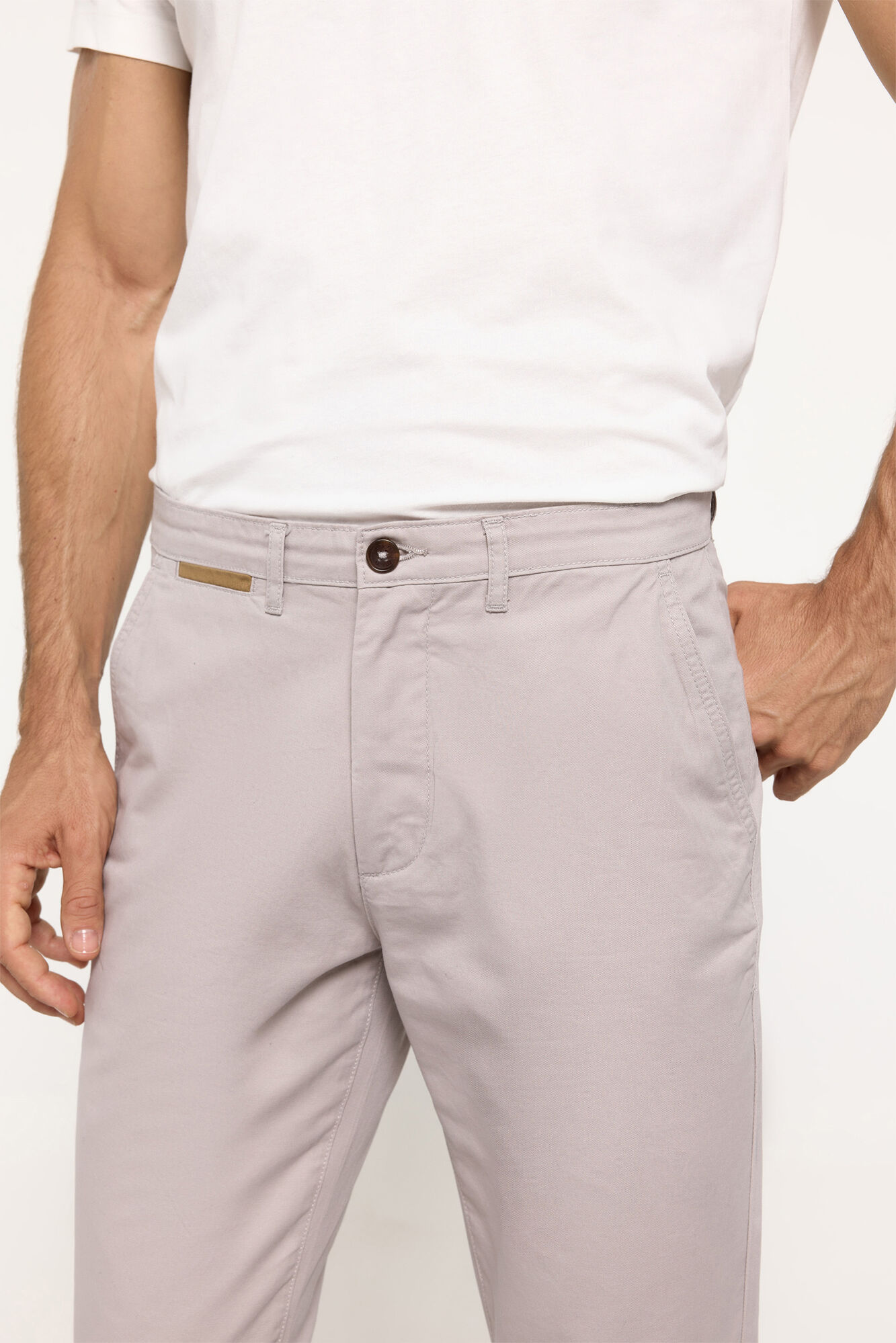 Milano Pantal&oacute;n Chino Liso Beige