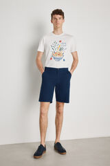 Milano Bermuda lisa Navy