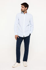 Fifty Outlet Pantalón chino slim tejido ligero Navy