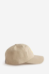 Milano Gorra de visera textil Beige