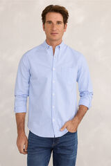 Milano Camisa deportiva a cuadros Azul