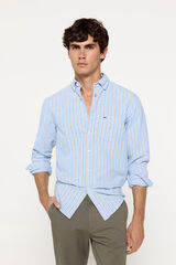 Fifty Outlet Camisa oxford rayas Azul