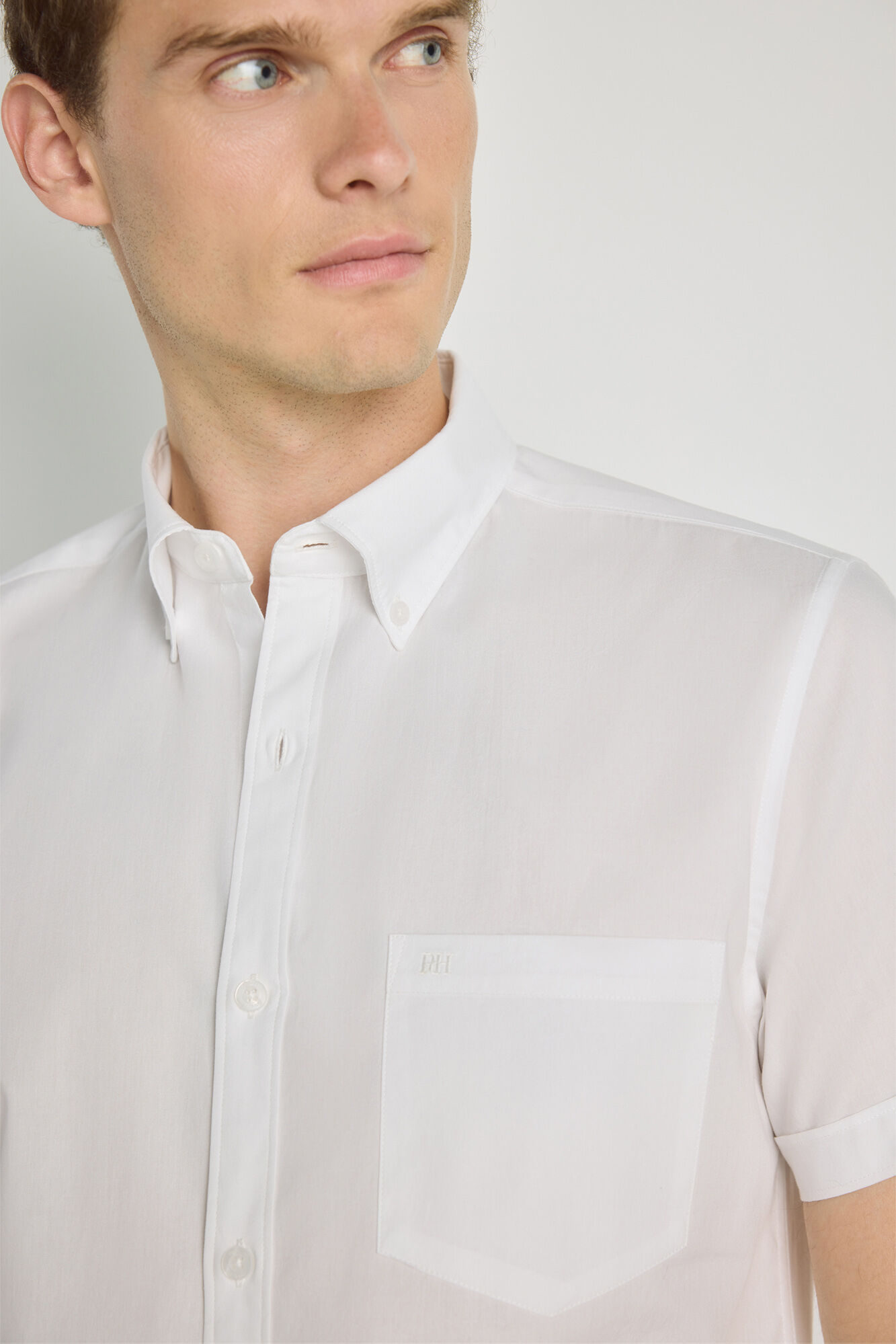 Milano Camisa lisa de manga corta
