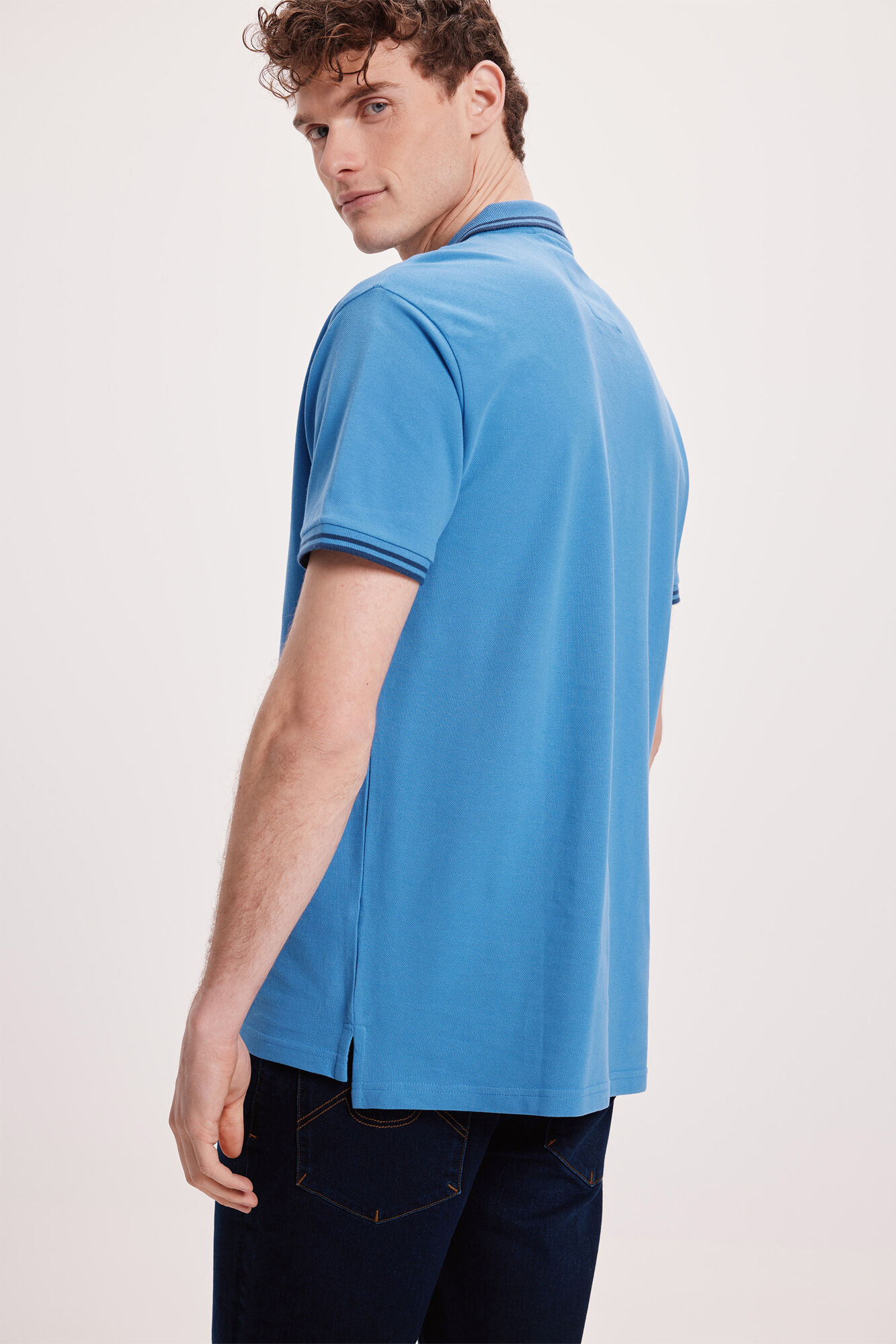 Milano Polo Tips Azul Oscuro