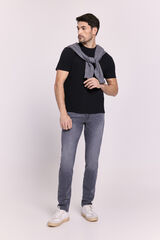 Milano Playera b&aacute;sica con logo bordado Negro