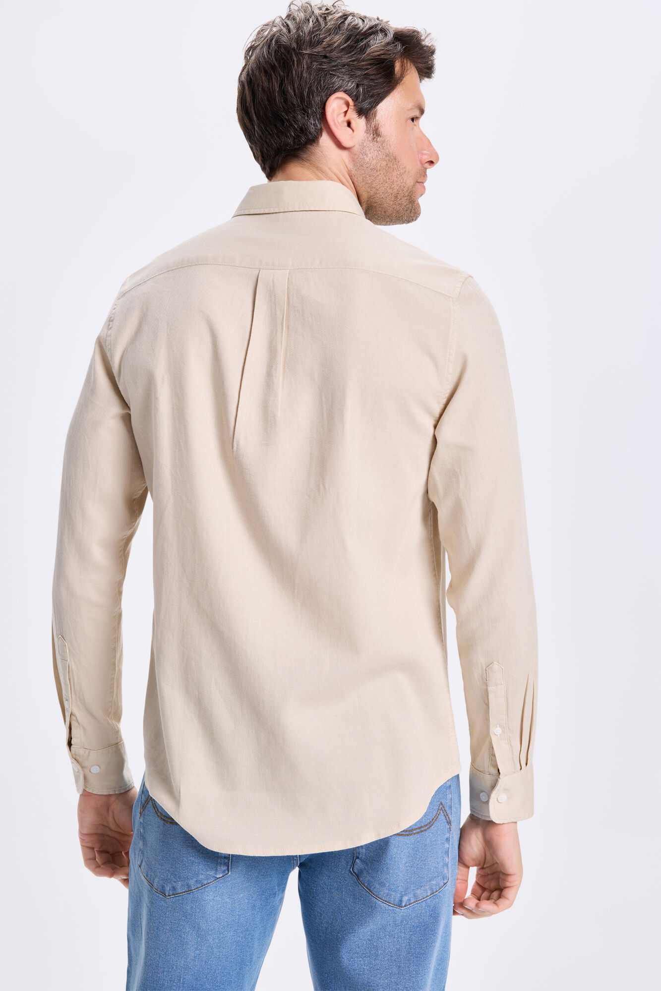 Milano Camisa deportiva estructurada Beige