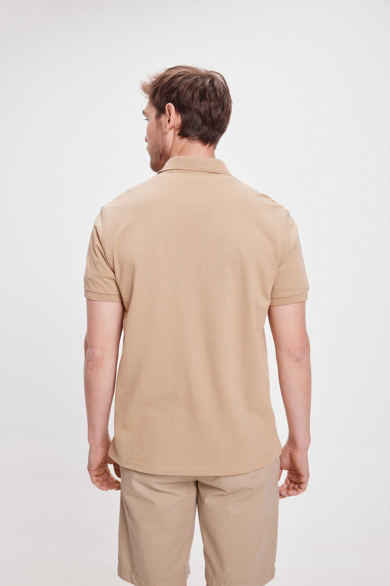 Milano Polo B&aacute;sico Piqu&eacute;&nbsp; Marr&oacute;n