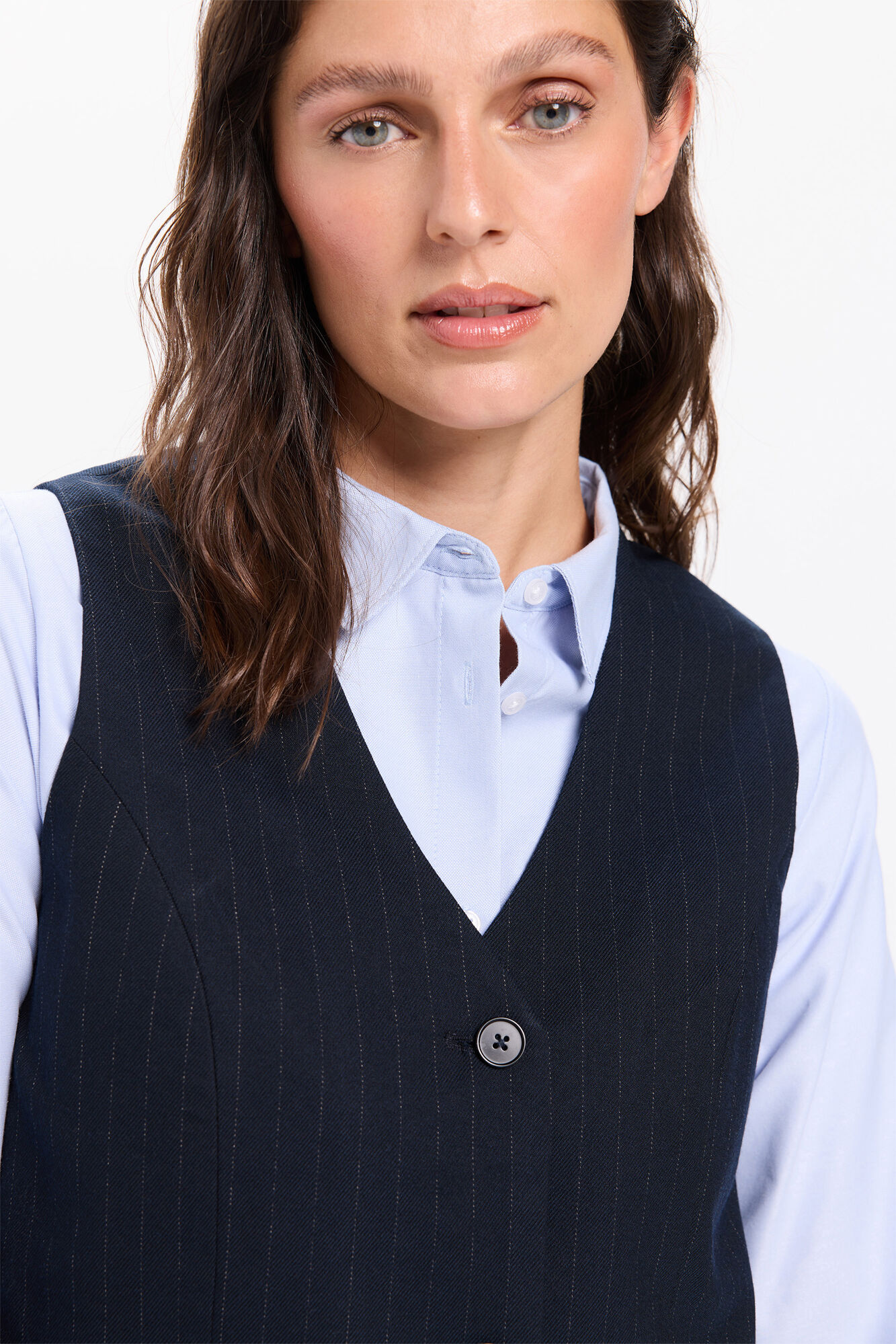 Milano Chaleco sastre de raya sastrero azul marino Navy