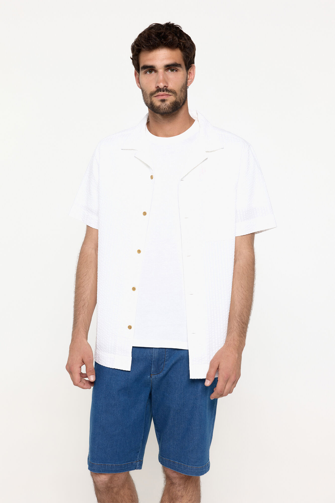 Milano Bermudas denim algod&oacute;n Azul