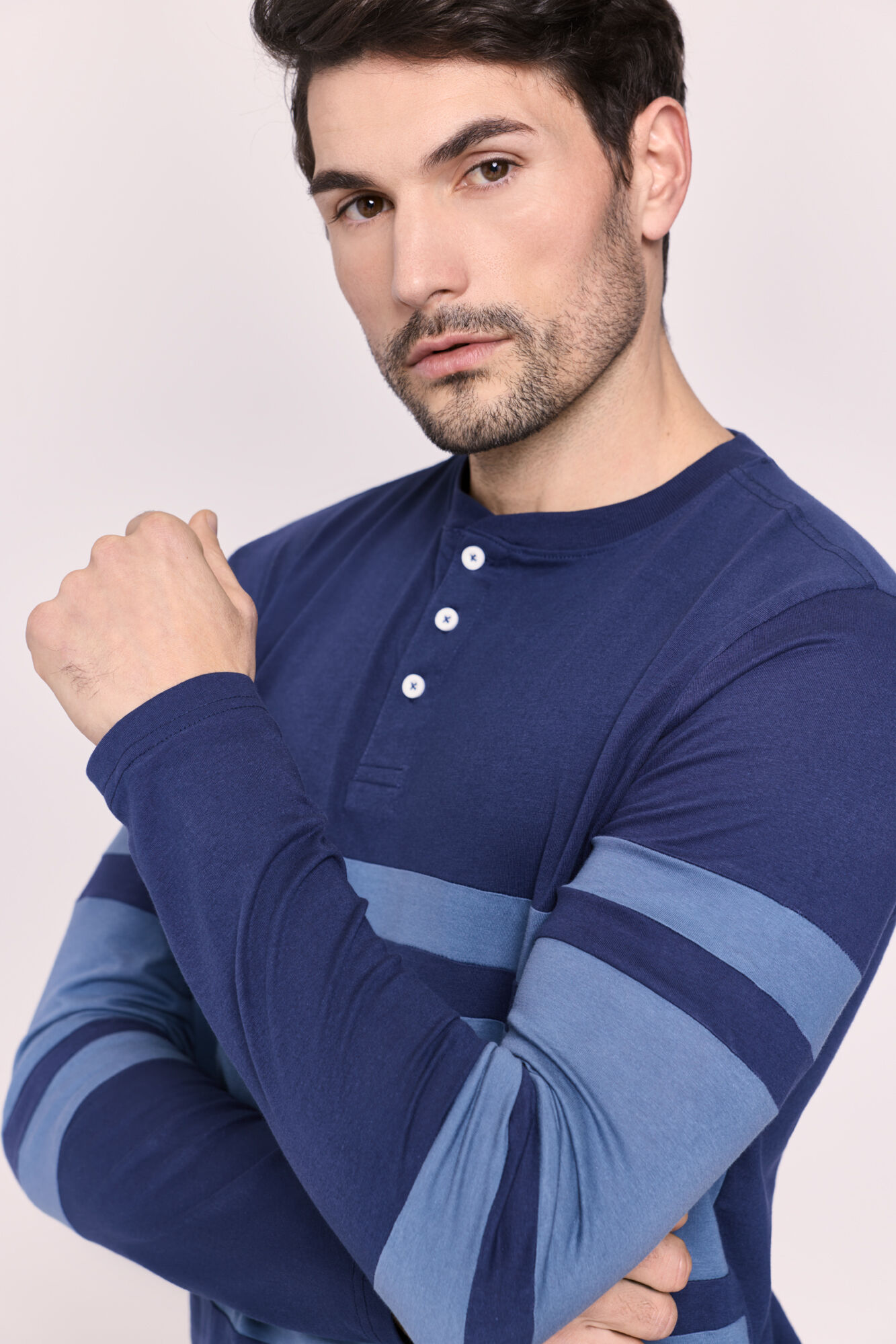 Milano Pijama de tejido Navy