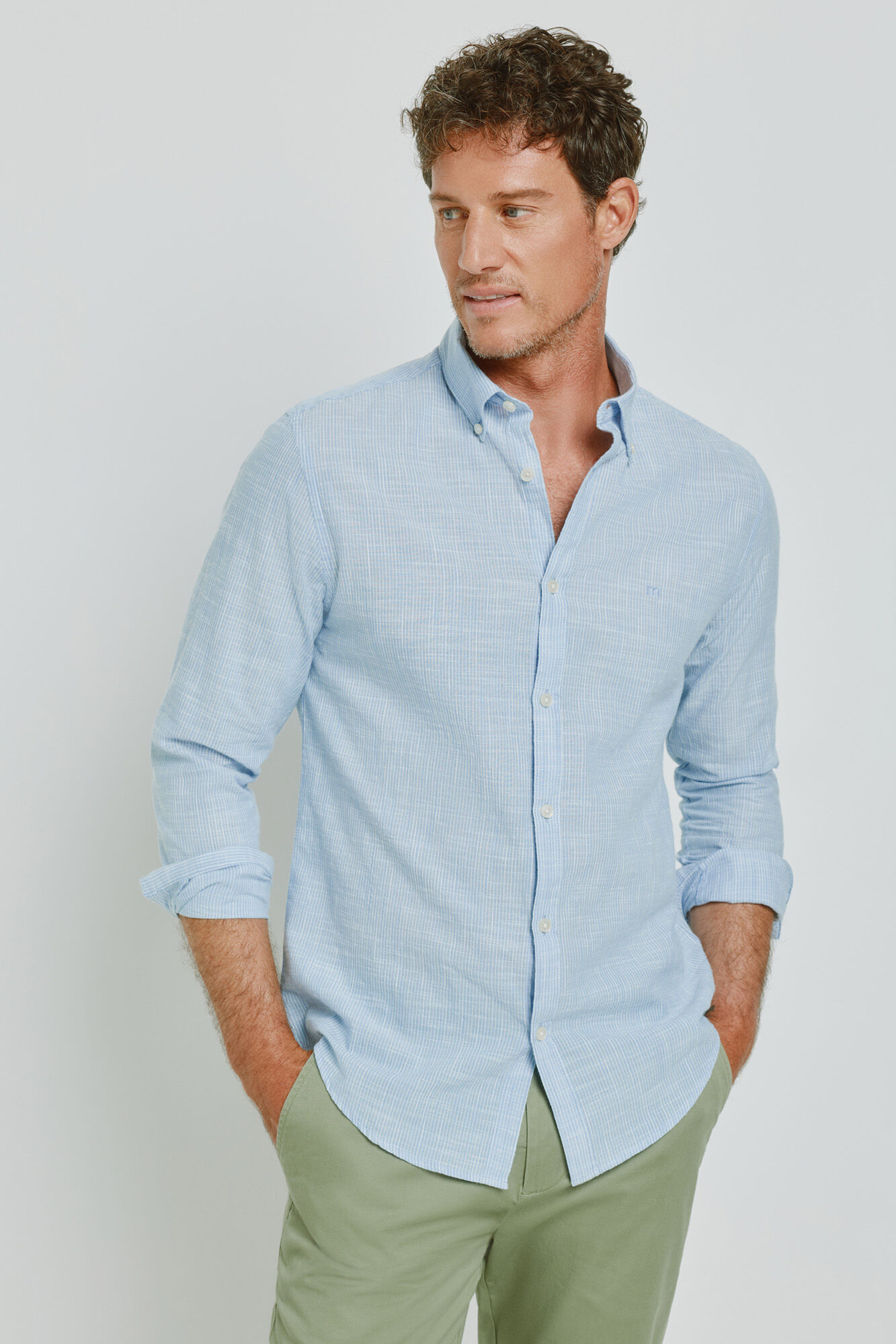 Milano Camisa de rayas manga larga