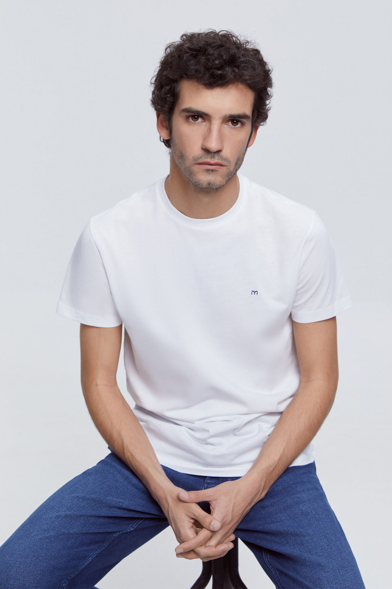 Milano Camiseta basica 100% algod&oacute;n BCI Blanco