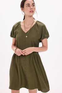 Fifty Outlet Vestido corto Kaki Oscuro