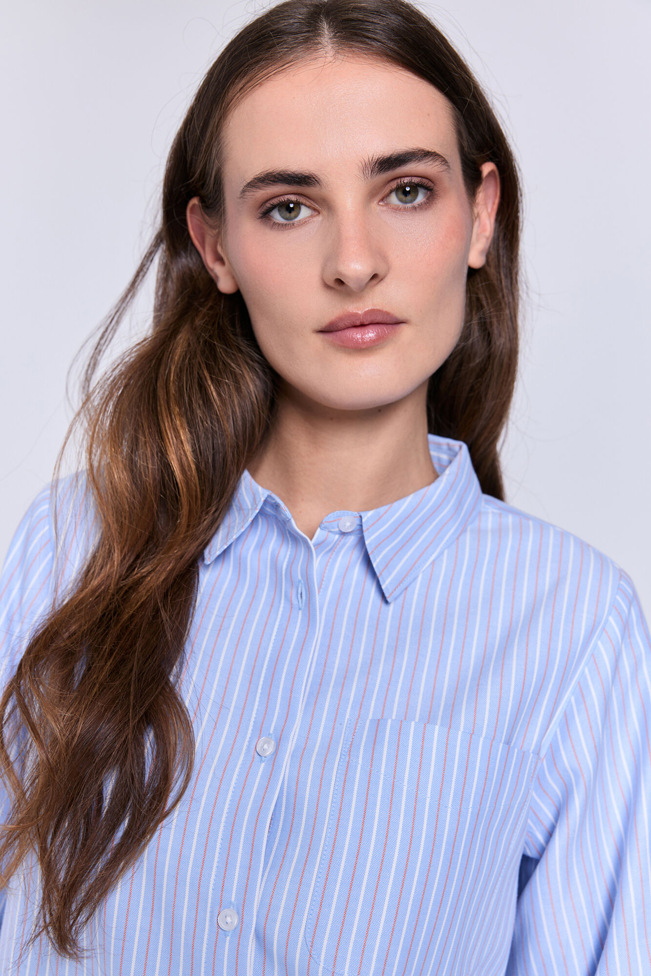 Milano Camisa oxford rayas Azul