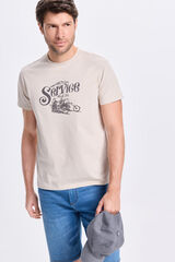 Milano Playera estampada Beige
